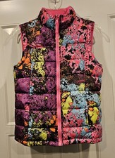 Nike Youth Girls Large Jacket Puffer Vest 12-13 Reversible