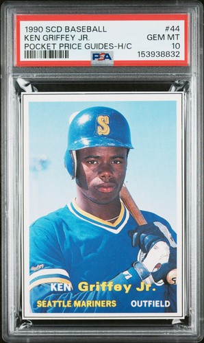 153938832 Ken Griffey Jr 1990 SCD Pocket Price Guide #44 PSA 10