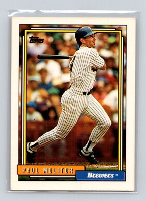 1992 Topps #600 Paul Molitor Milwaukee Brewers