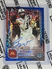 2025 Bowman University Chrome Bowman Koi Perich Blue Mini Diamond /150 Auto 1st