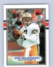 1989 Topps #373 Don Majkowski Green Bay Packers Football Rookie Card RC. rookie card picture