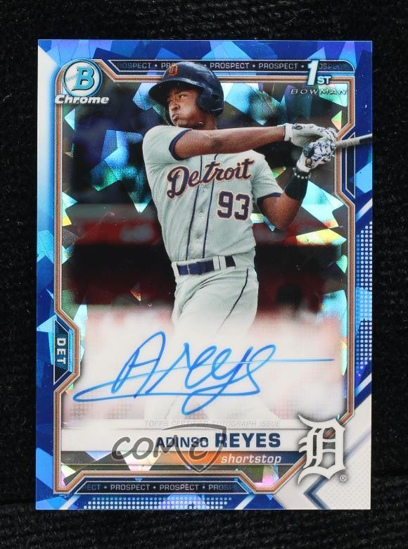 2021 Bowman Sapphire Edition Chrome Prospects Adinso Reyes #BSPA-AR Auto 0lj0