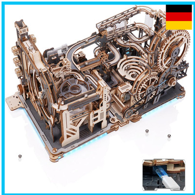 ROKR 3D Puzzle Kugelbahn Modellbau Set Marble Spaceport Night City Link Pack