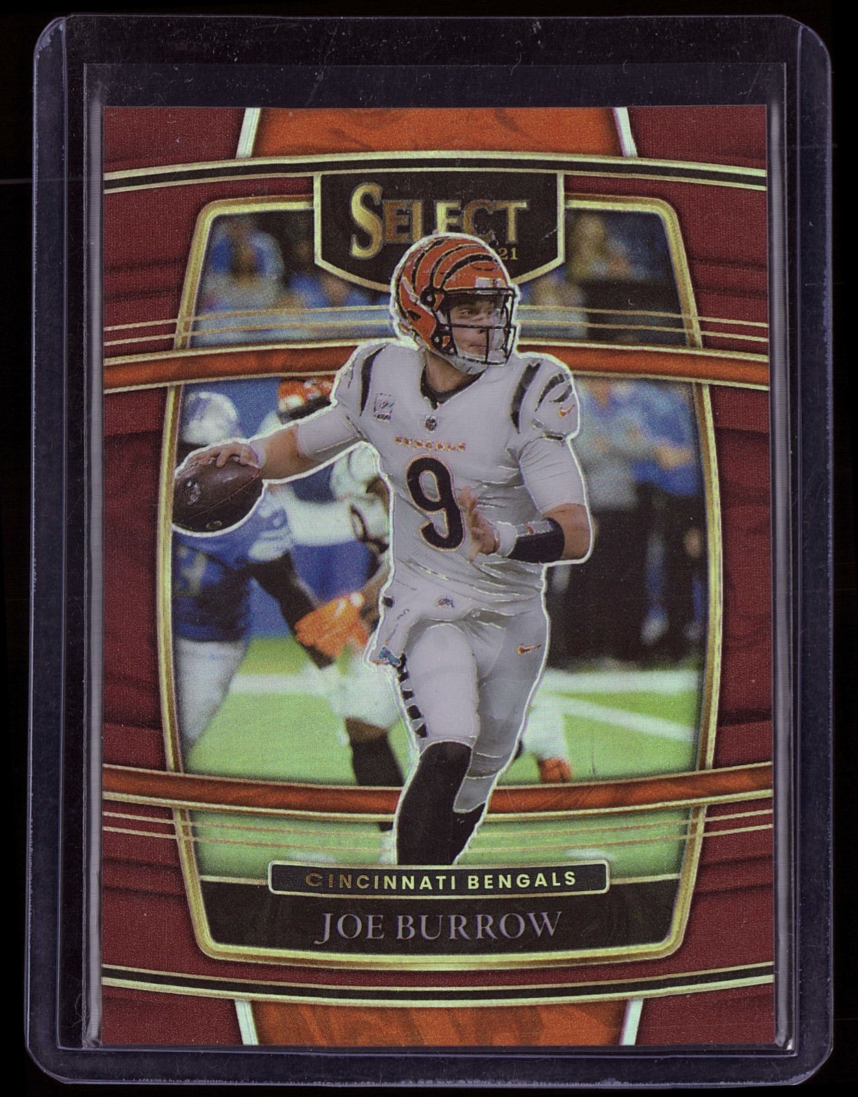 2021 Panini Select - Concourse Joe Burrow #9 Maroon Prizm /149