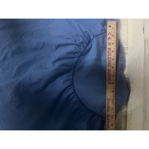 Abrigo bata vintage para mujer Sears talla M azul The Comfort Perma Prest botón - Imagen 7 de 7