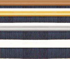 Bottom Door Draught Brush Strip Seals - 914mm Long - UK Quality Draft Excluders