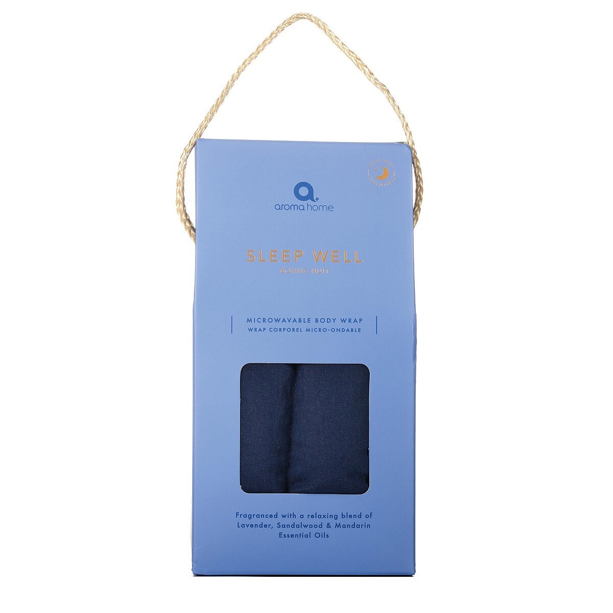 Aroma Home Sleep Well Aromatherapy Scented Body Wrap Heat Pack Wheat Bag