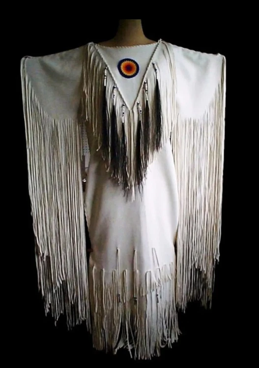 Women Native American Buckskin Leather Long Wedding Dress Pow-Wow White Dress | eBay Women Native American Buckskin Leather Long Wedding Dress Pow-Wow White Dress | eBay