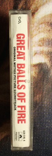 Cassette Tape - Great Balls Of Fire Motion Picture Soundtrack Jerry Lee Lewis.* - Picture 2 of 9