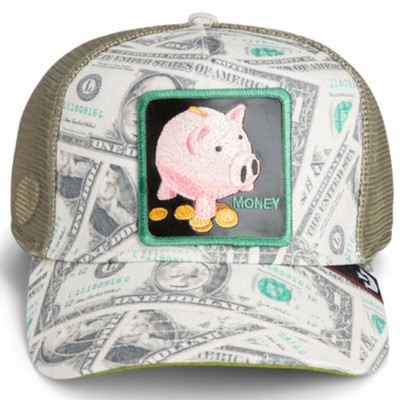 Goorin Bros Animal Farm Trucker Baseball Snapback Hat Cap Money 