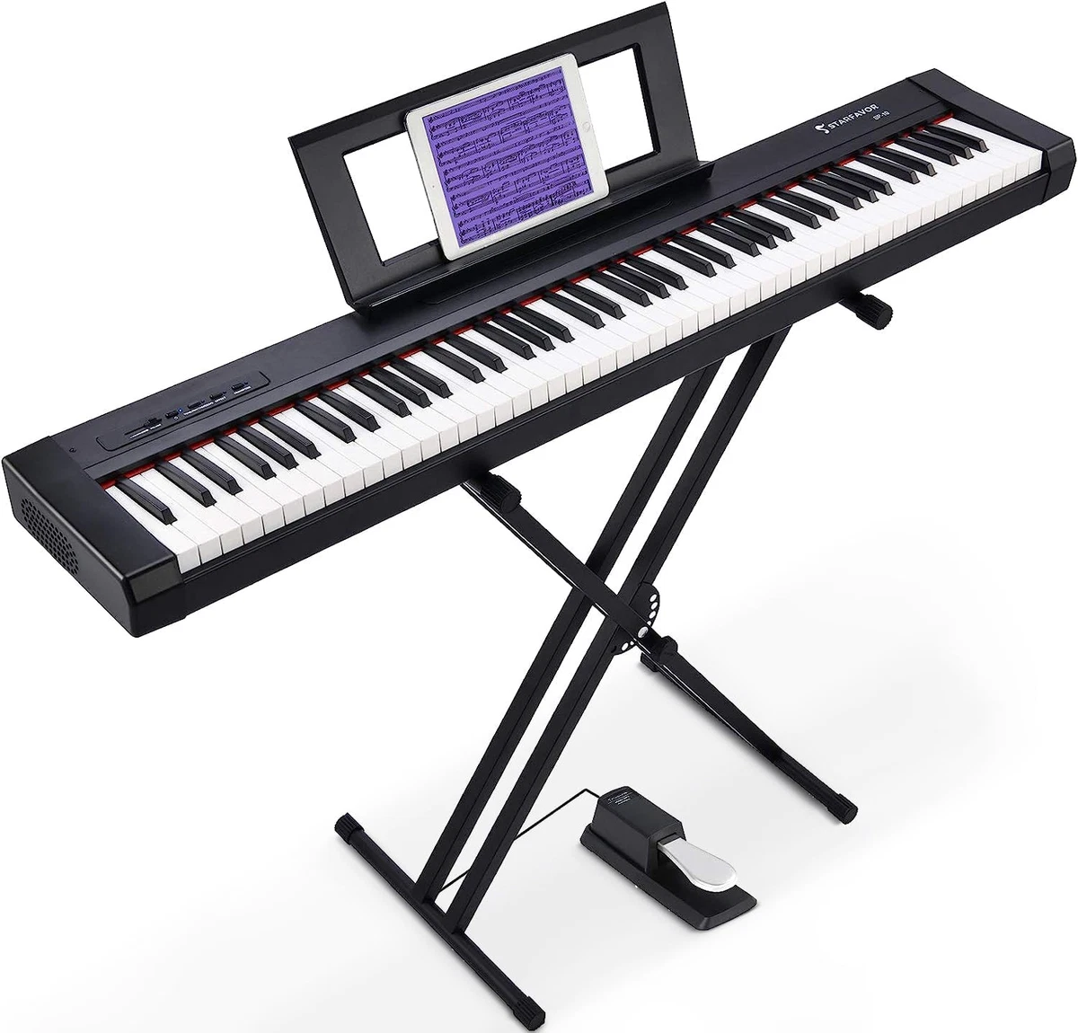 88 Key Digital Piano Beginner Electric Keyboard Full Size with