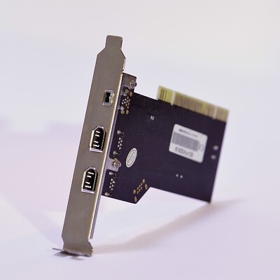 Agere FireWire 400 IEEE 1394 PCIe Controller Card, 2x 6-conductor 1x 4-conductor