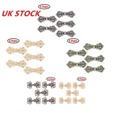 UK Clasp Fasteners  Swirl Flower Cape Cloak Sew On Hooks and Eyes Cardigan Clip