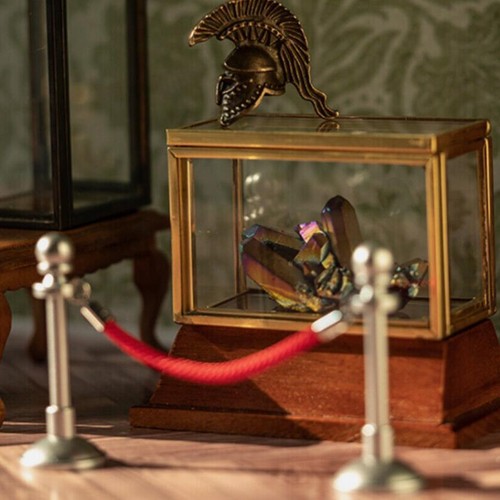 1/12 Maßstab Puppenhaus Miniatur einziehbarer Zaun rotes Seil Hotel Lobby Geländer - Bild 2 von 7