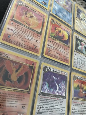 1st Edition Pokémon Card Lot WOTC, Base Set, Jungle, Fossil, Gym, Team Rocket