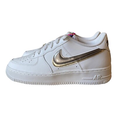 Nike Air Force 1 LV8 (GS) Off Noir Metallic Pewter DH9595-001 Size 