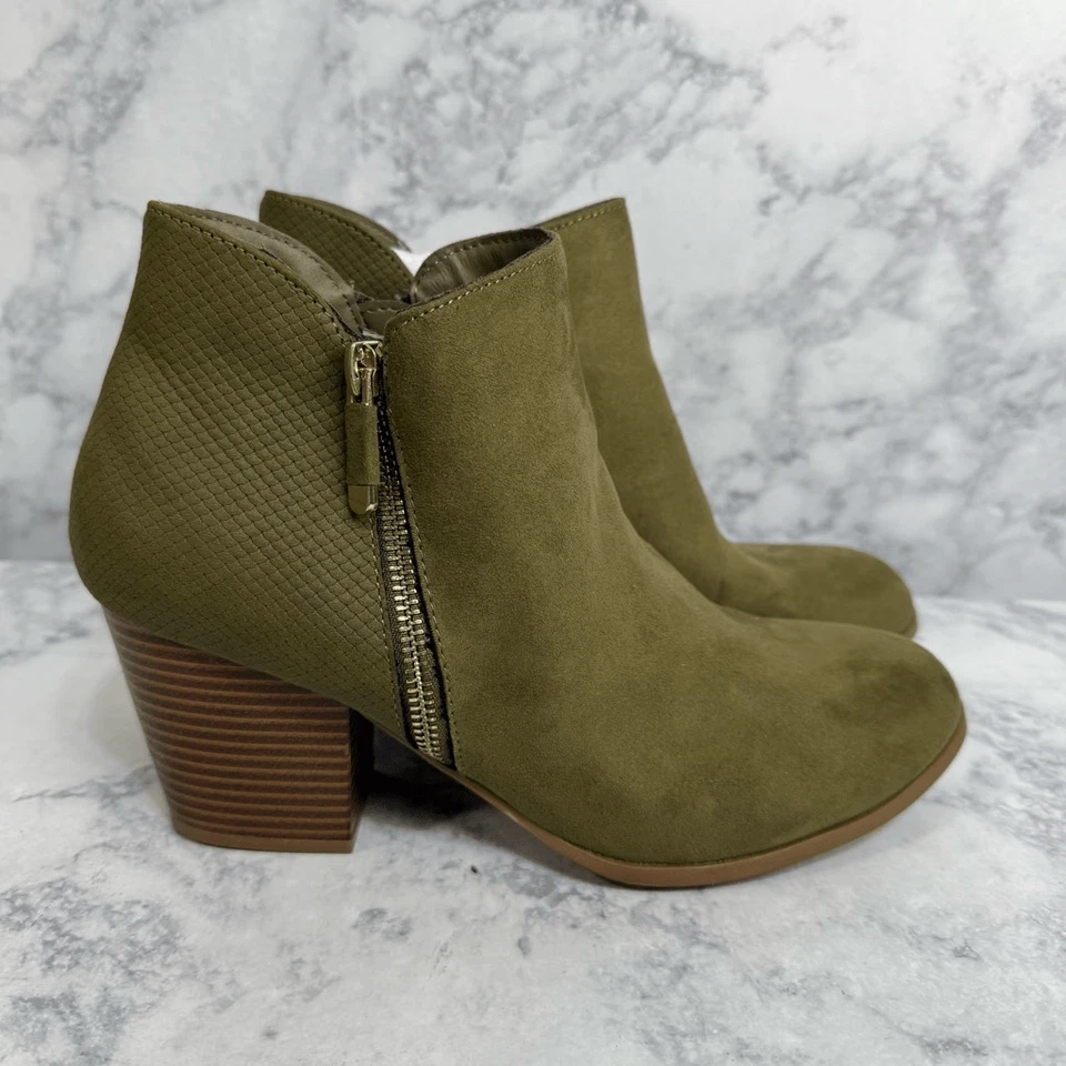 Style & Co. Mujer Masrinaa Tacón Bloque Botines Zapatos Talla 8 NUEVO #K644 Foto 3 de 4