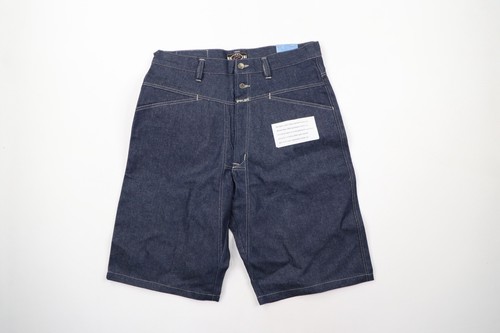NOS Vtg Streetwear Mens 36 Relaxed Fit Baggy Hip Hop Denim Jean Shorts Indigo