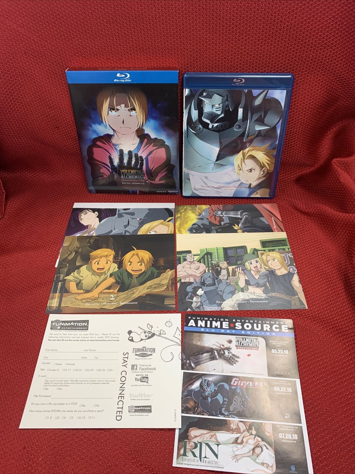 Fullmetal Alchemist : Brotherhood - Complete Series DVD Full Collection 1  and 2