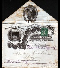 PARIS (IV°) DROGUERIE VETERINAIRE "DAUTREVILLE & LEBAS" Enveloppe d'Entreprise