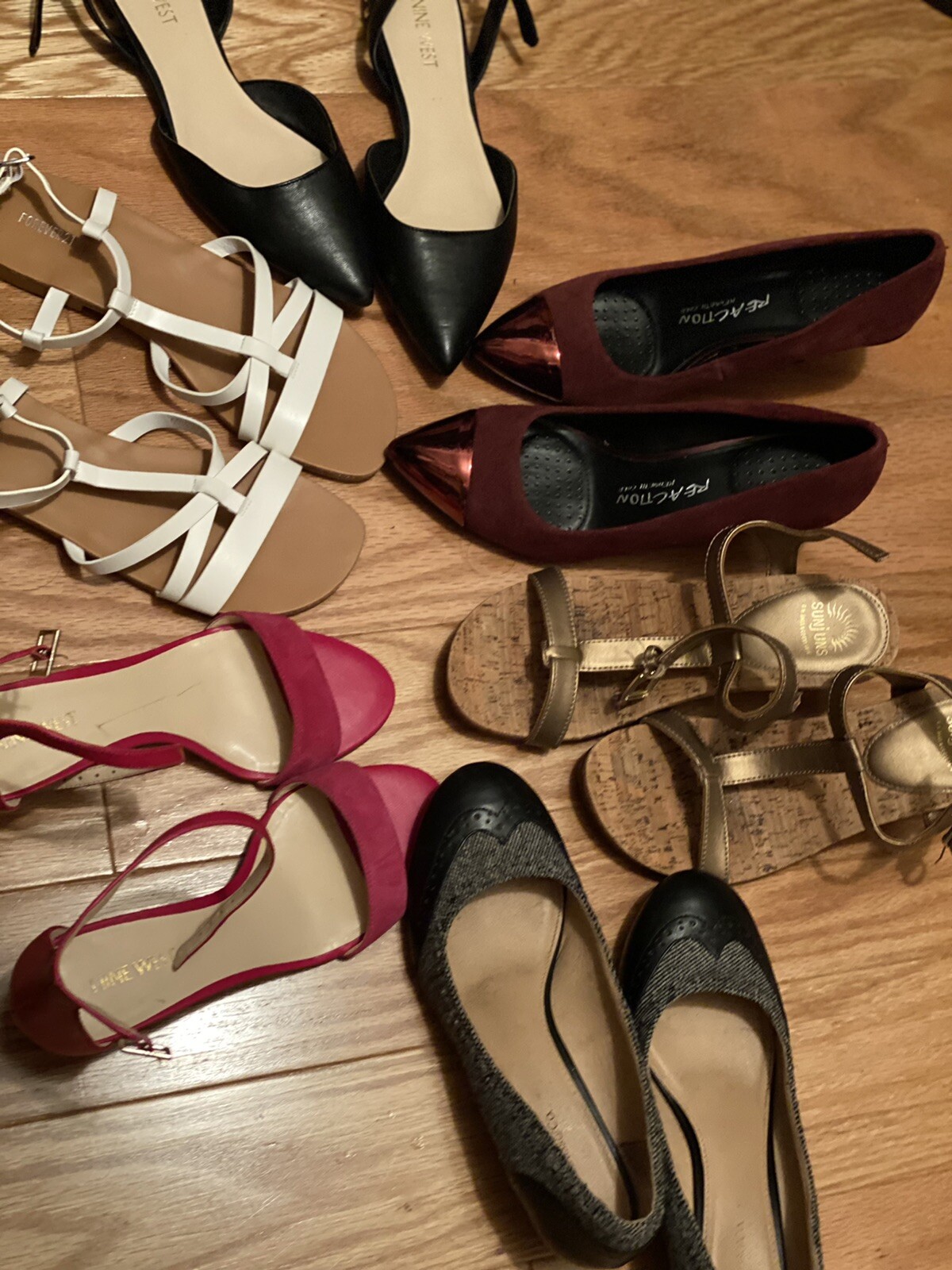 Lotto sandali donna (6 paia)