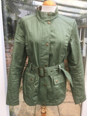 Ladies Green Lightweight Rain Coat/ Jacket- TU- 12 UK