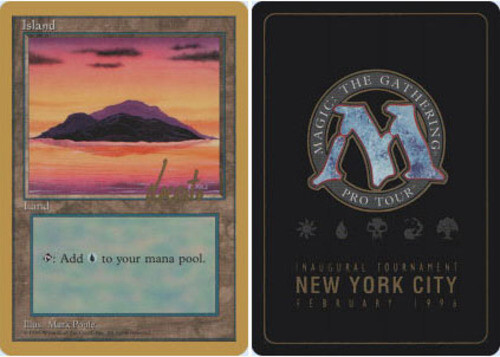 Island - 4th Edition Purple - Michael Loconto - 1996 ~ Near Mint Pro Tour F MTG
