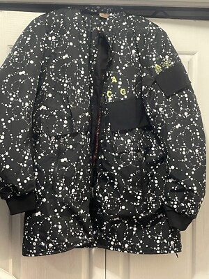 $600 Nike NikeLab ACG Down Fill Insulated Parka Jacket L Black/White AQ3517-010
