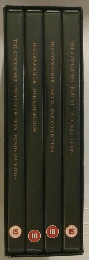 THE GODFATHER -DVD COLLECTION THIRTY YEARS- 4 X DVD BOX SET 2001