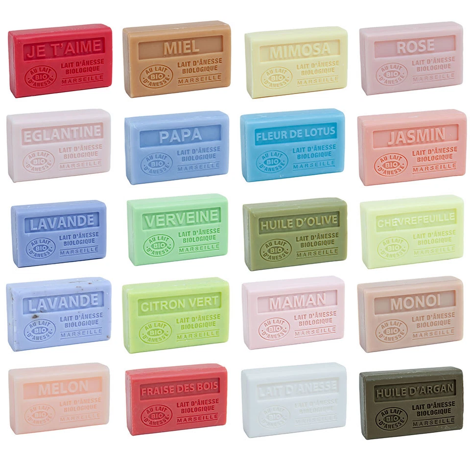 LABEL PROVENCE NATURE Label Provence Savon de Marseille - Französische Seife - Eselmilch - 60g