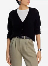 C by Designed Brand Women's Cashmere V Neck Cardigan Black Size XXL 00021