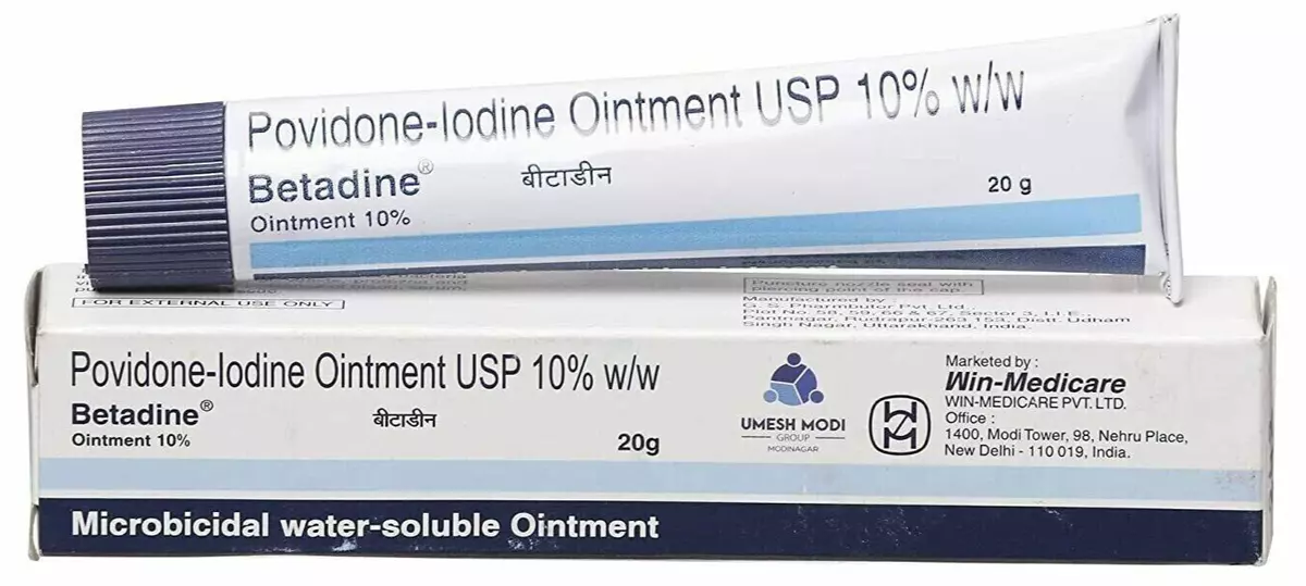 Betadine Povidone Iodine Ointment Antiseptic Cream 20g eBay