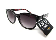 Foster Grant Maxblock Black Floral Sunglasses JADA BLK 100% UV Protection