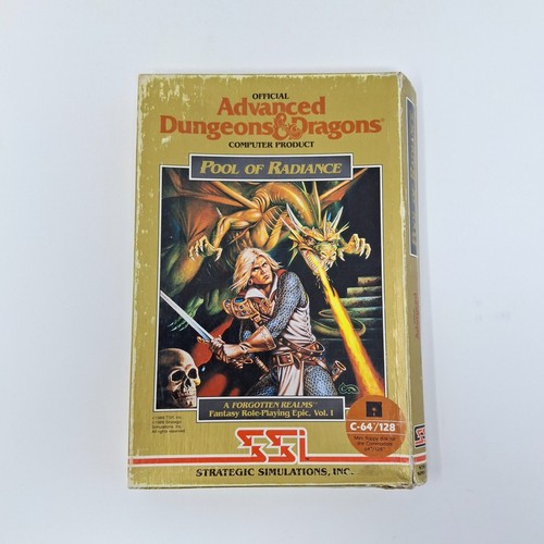 Advanced Dungeons & Dragons: Pool of Radiance Commodore 64/128
