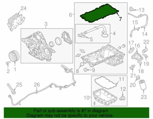 原始设备制造商全新 2014 - 2019 年福特 F-250 超级发动机油盘垫片 DC3Z-6710-A — 第 2/4 张图片