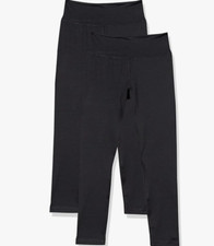 Amazon Essentials 2T Toddler Girls Black Active Leggings to the Ankle - 4 Pair