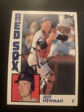 1984 Topps #296 Jeff Newman Boston Red Sox Signed Card Autographed