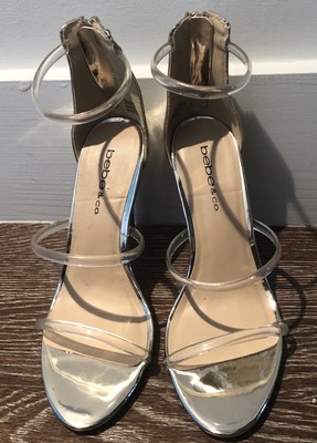 clear gold sandals