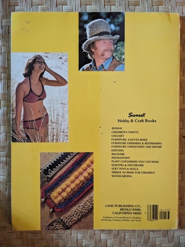 VTG Sunset Book Crochet Techniques And Projects Learning Book PB GOOD - Picture 2 of 3