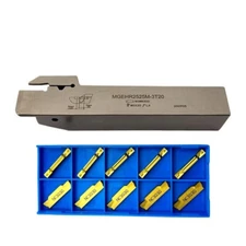 3MM CNC Grooving Partting Cut-Off Tool Holder MGEHR2525 + 10PCS MGMN300 insert