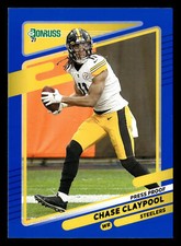 Chase Claypool 2021 Donruss BLUE PRESS PROOF #27 Pittsburgh Steelers