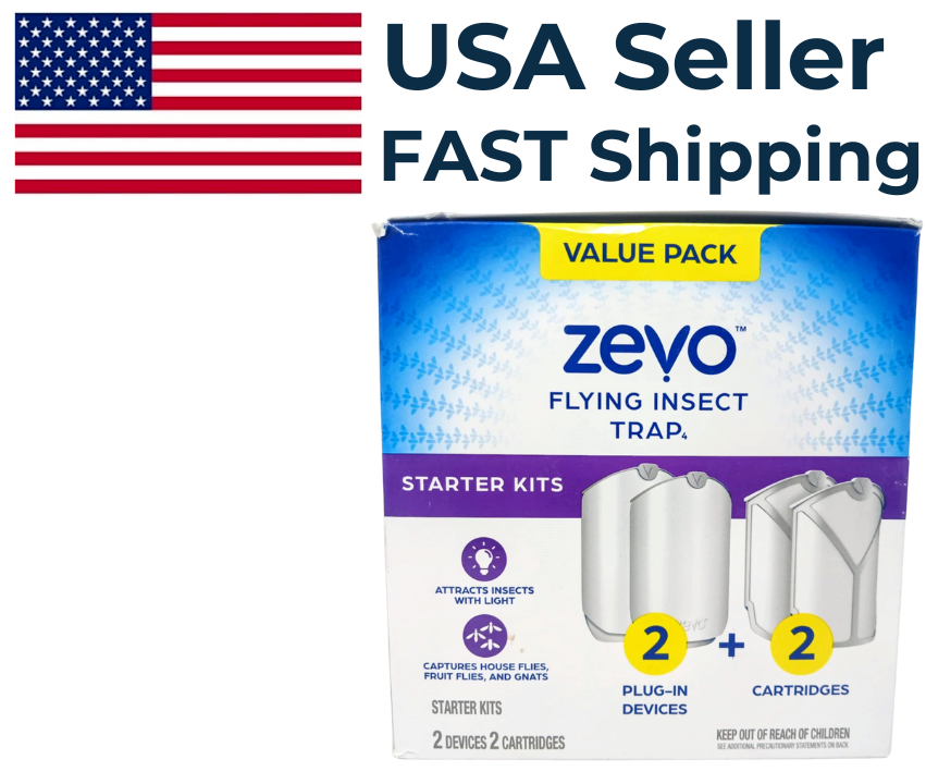 Zevo Flying Insect Trap Value Pack - 2 Devices + 2 Cartridges | eBay