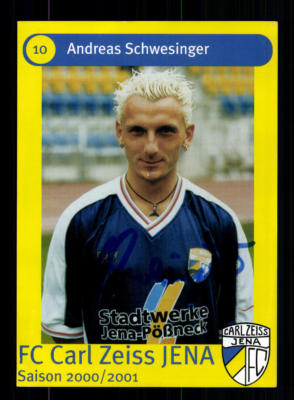 Andreas Schwesinger Autogrammkarte Carl Zeiss Jena 2000-01 Original + A 192789