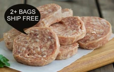 PREMIUM RAW PORK SAUSAGE PATTIES FREEZE DRIED-BUY 2 BAGS GET FREE SHIPPING!