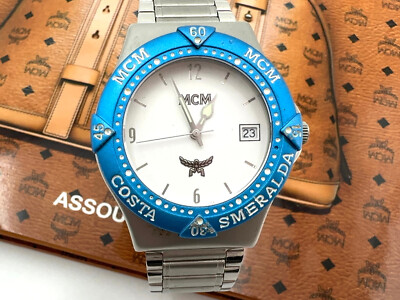 MCM Armbanduhr Watch Armbanduhr Uhr Swiss Made Steel Silber Swiss Made Unisex