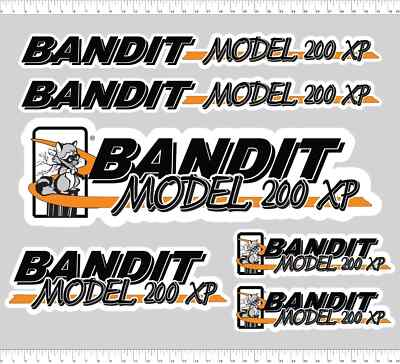 #ad #ad Brush Bandit Wood Chipper Model 200xp Decal Kit Stickers UV laminated $139.99
