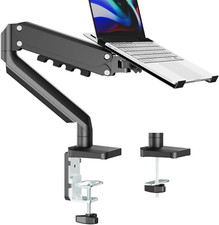 Laptop Mount, 2-In-1 Gas Spring Laptop Arm for 12"-17" Notebook/13-32 Monitor Sc