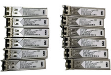 LOT OF 12 5 Cisco GLC-SX-MM 30-1301-02 Transceiver Module 17 Total SFP's