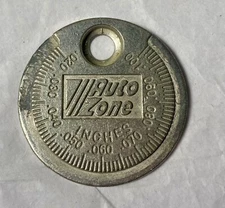 VINTAGE. AUTO ZONE SPARK PLUG GAP TOOL FOR KEY RING