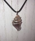 Handmade natural Raw Ametrine Crystal silver wire wrapped pendant Reiki Charged